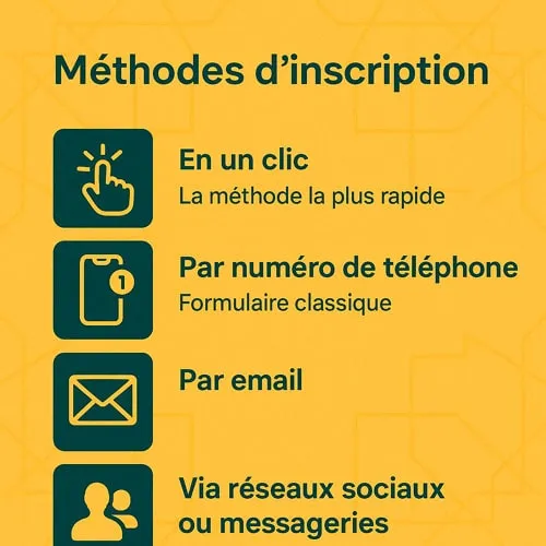 Écran d’inscription Melbet avec options : téléphone, email, réseaux sociaux