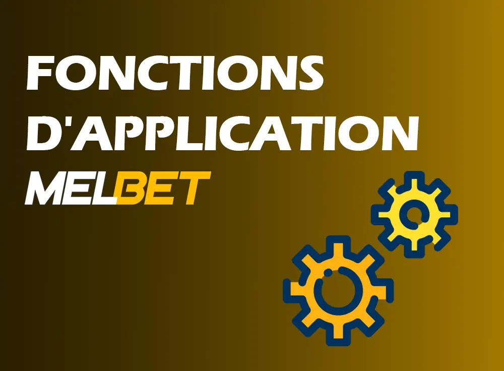 Écran d'accueil de l'application mobile Melbet